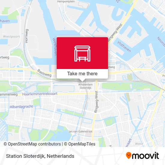 Station Sloterdijk map