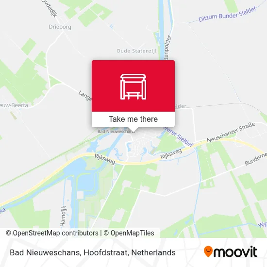 Bad Nieuweschans, Hoofdstraat map
