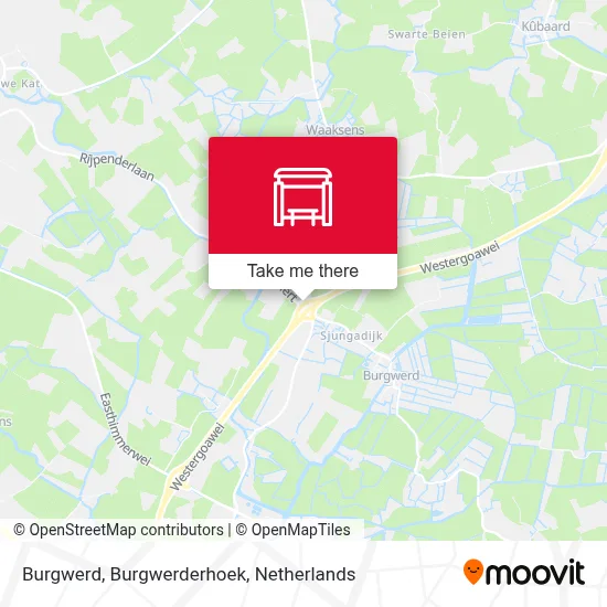 Burgwerd, Burgwerderhoek map