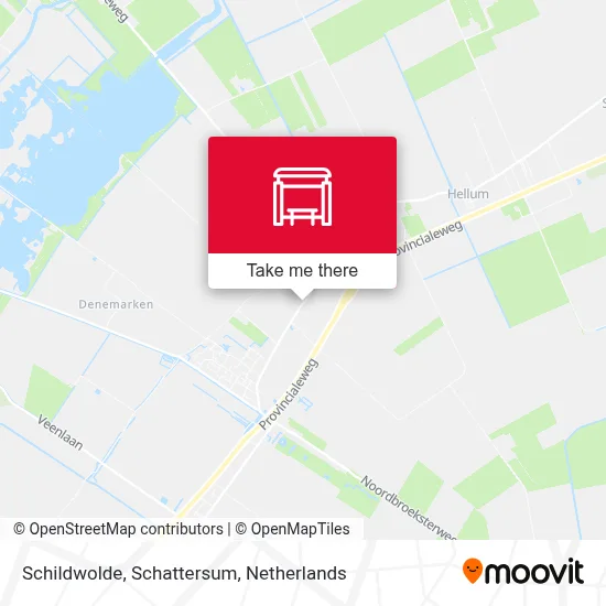 Schildwolde, Schattersum Karte