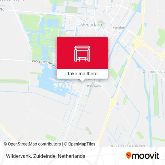 Wildervank, Zuideinde Karte