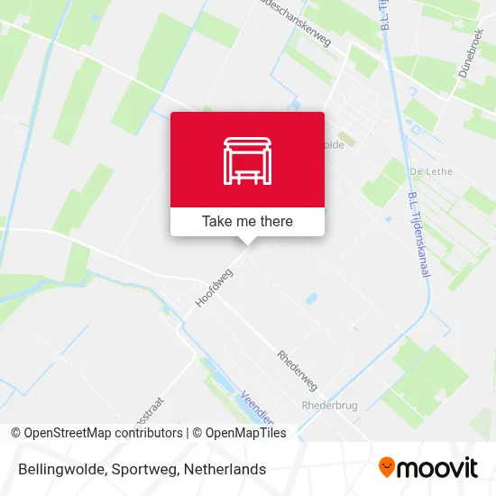 Bellingwolde, Sportweg Karte