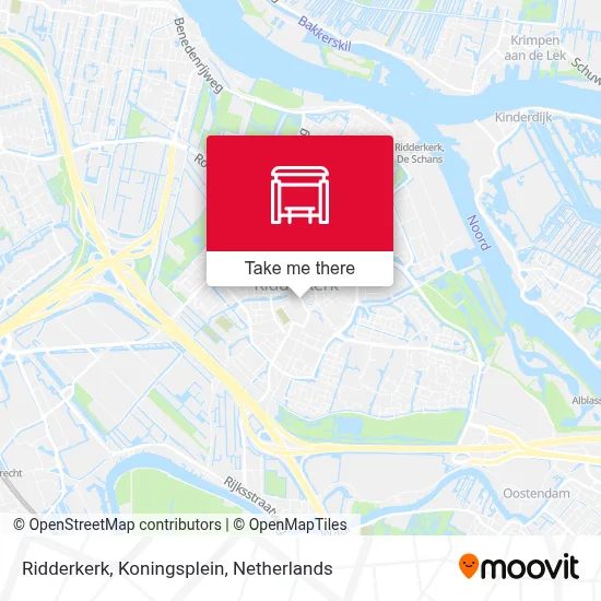 Ridderkerk, Koningsplein Karte