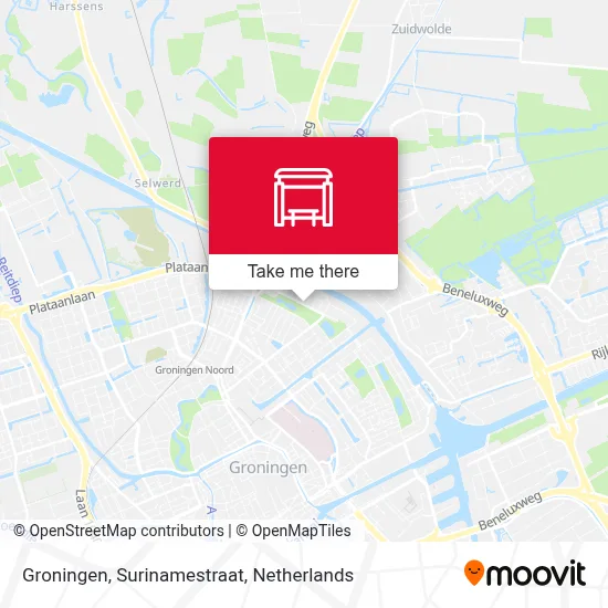 Groningen, Surinamestraat map