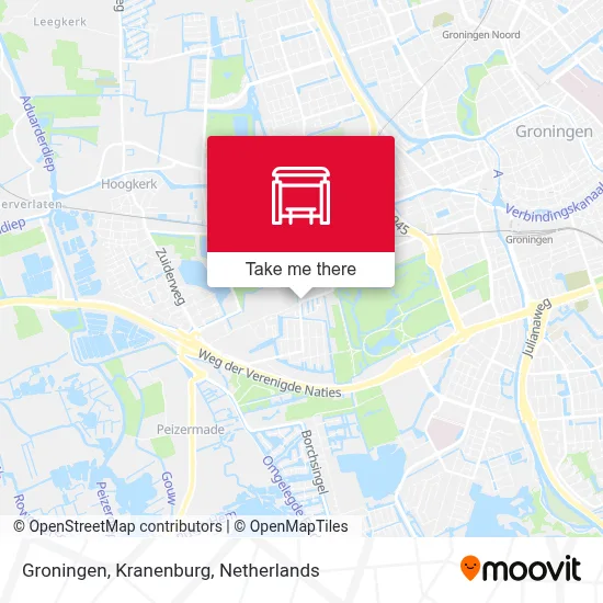 Groningen, Kranenburg Karte