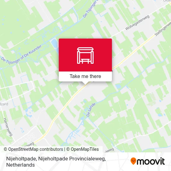 Nijeholtpade, Nijeholtpade Provincialeweg Karte