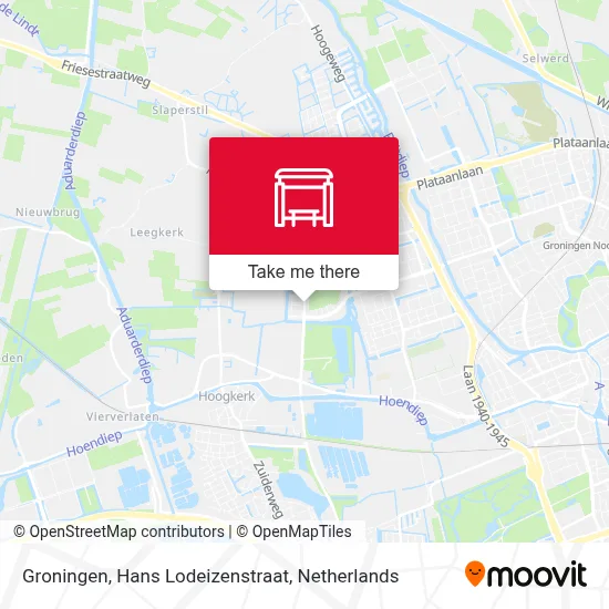 Groningen, Hans Lodeizenstraat Karte