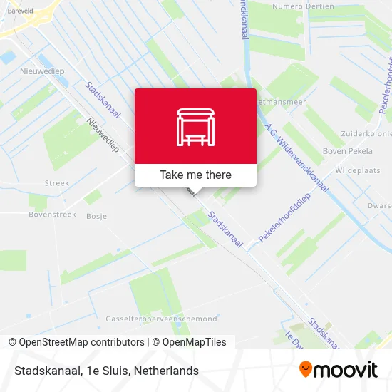 Stadskanaal, 1e Sluis map