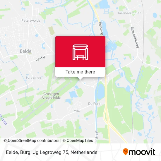 Eelde, Burg. Jg Legroweg 75 map
