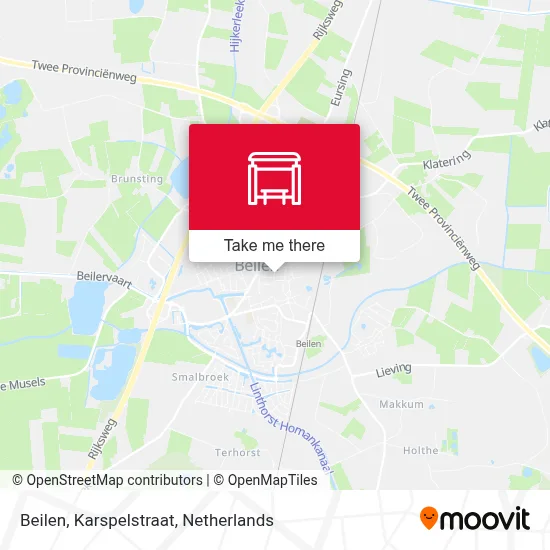 Beilen, Karspelstraat map