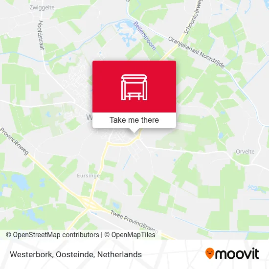 Westerbork, Oosteinde Karte