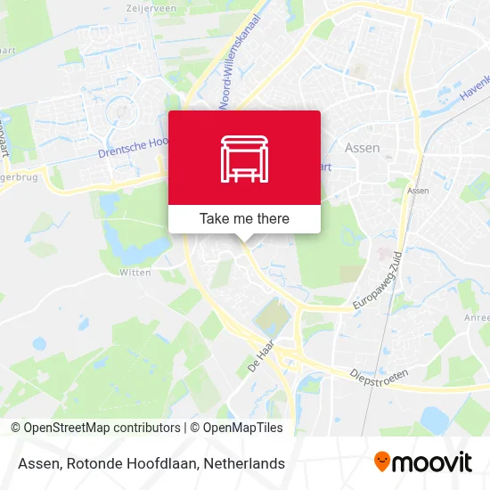 Assen, Rotonde Hoofdlaan map