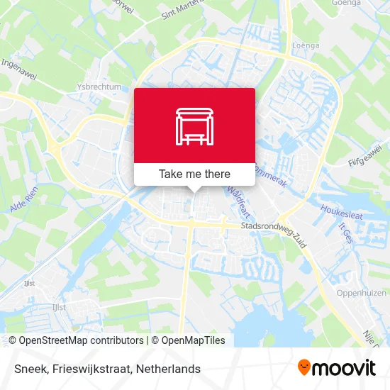 Sneek, Frieswijkstraat map