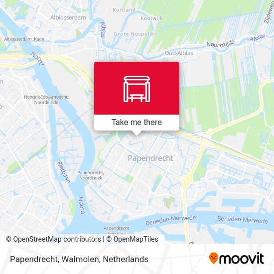 Papendrecht, Walmolen map