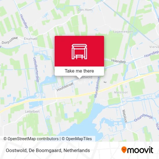Oostwold, De Boomgaard Karte