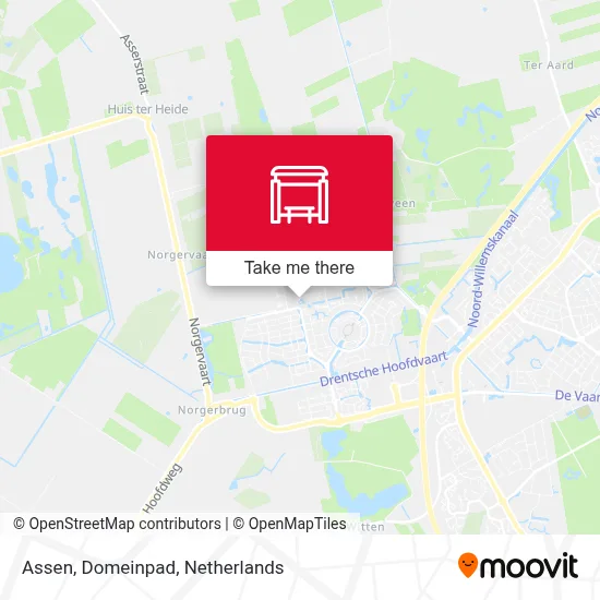 Assen, Domeinpad map