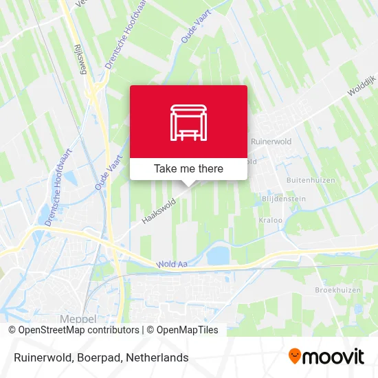 Ruinerwold, Boerpad Karte