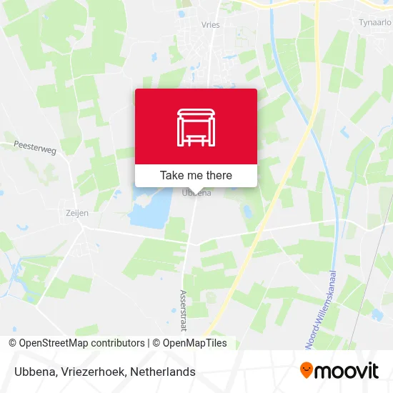 Ubbena, Vriezerhoek map