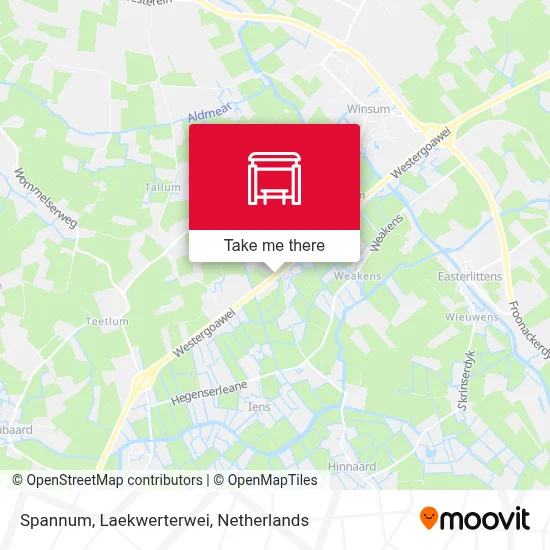 Spannum, Laekwerterwei map