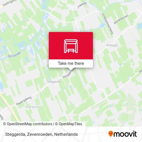 Steggerda, Zevenroeden map