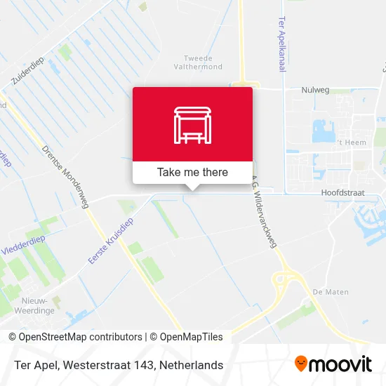 Ter Apel, Westerstraat 143 Karte