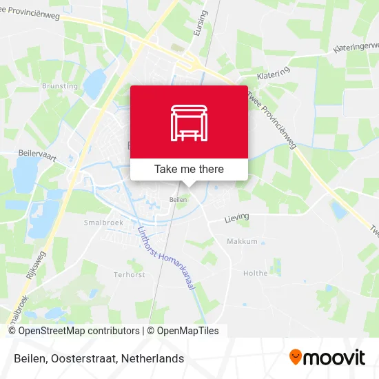 Beilen, Oosterstraat map