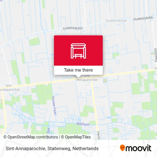 Sint-Annaparochie, Statenweg Karte