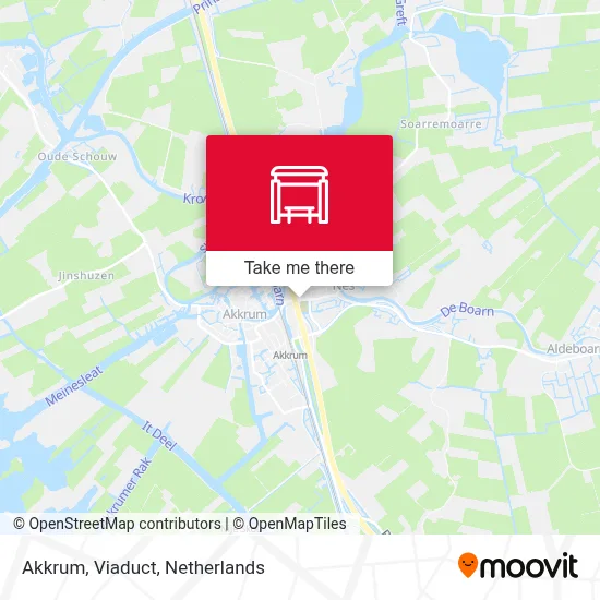 Akkrum, Viaduct map