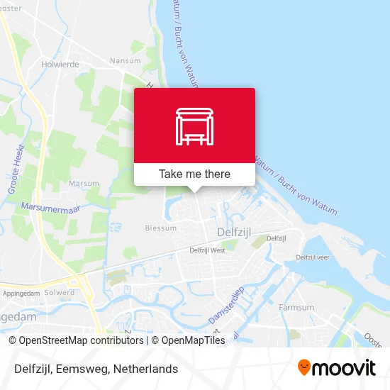 Delfzijl, Eemsweg map