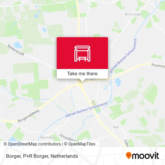 Borger, P+R Borger map