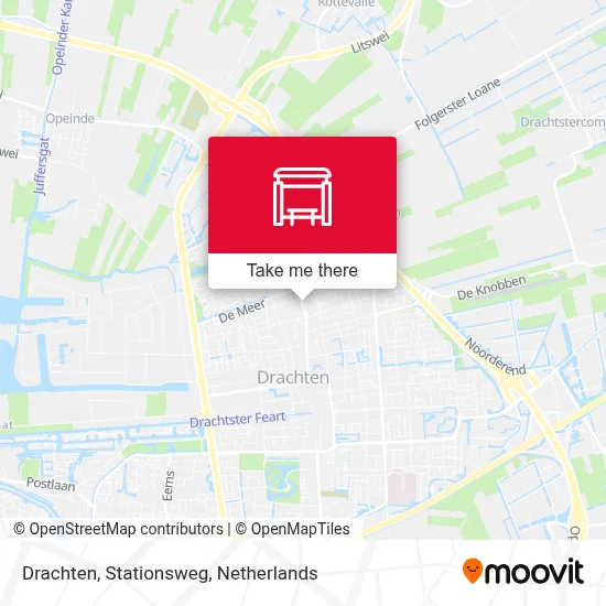 Drachten, Stationsweg map