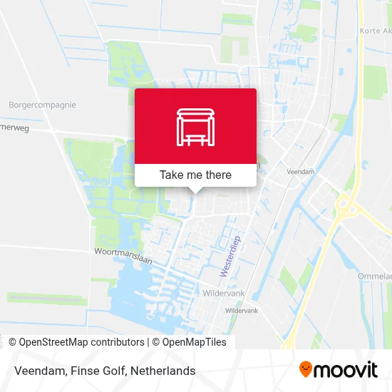 Veendam, Finse Golf map