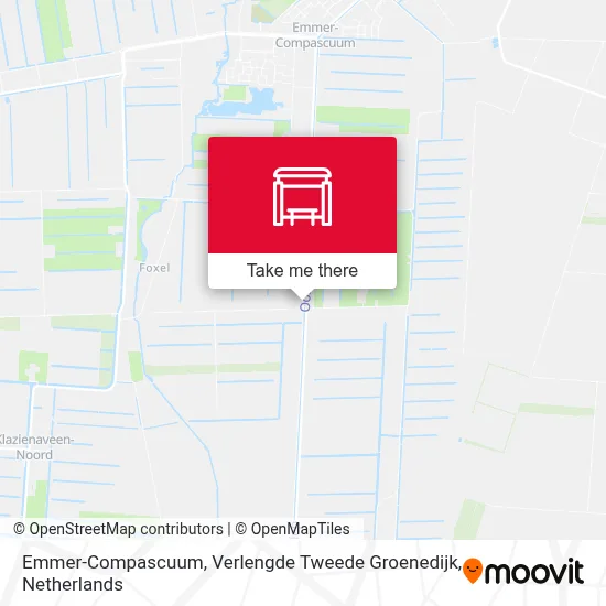 Emmer-Compascuum, Verlengde Tweede Groenedijk Karte
