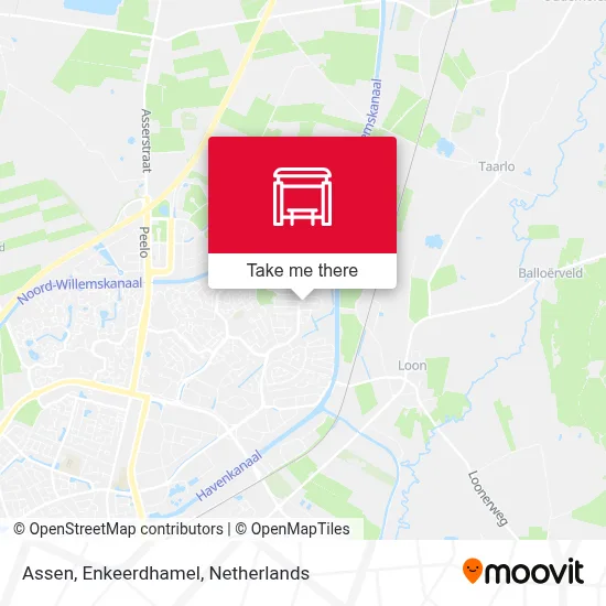 Assen, Enkeerdhamel Karte
