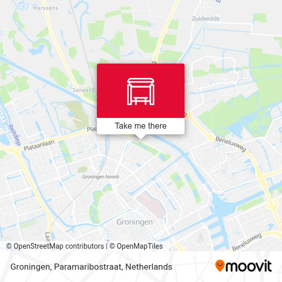 Groningen, Paramaribostraat map