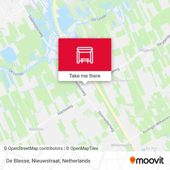 De Blesse, Nieuwstraat map