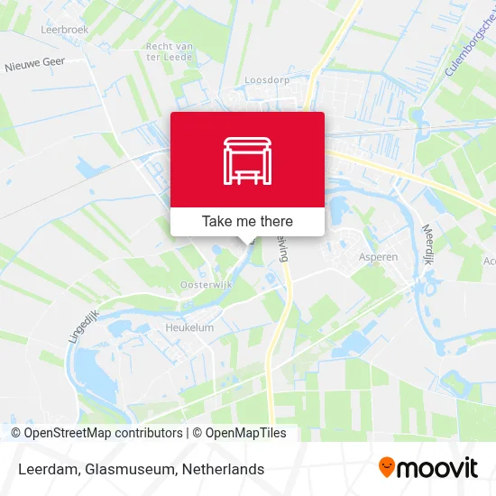 Leerdam, Glasmuseum map