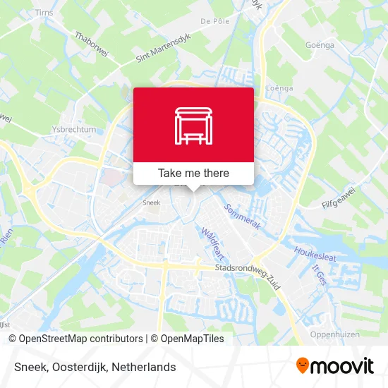 Sneek, Oosterdijk Karte
