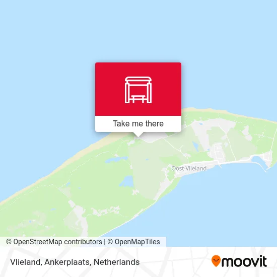 Vlieland, Ankerplaats map