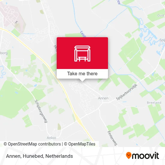 Annen, Hunebed Karte