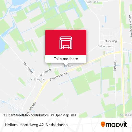 Hellum, Hoofdweg 42 map