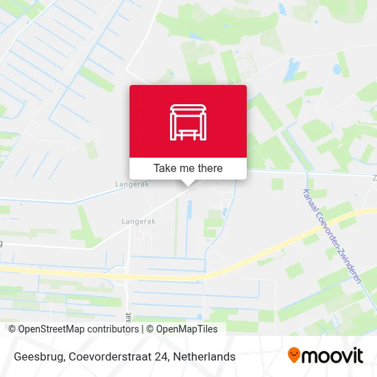 Geesbrug, Coevorderstraat 24 map