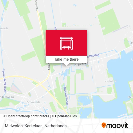 Midwolda, Kerkelaan map