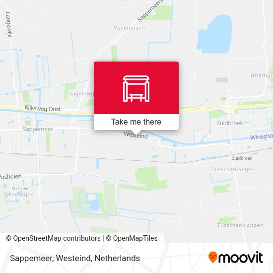 Sappemeer, Westeind map