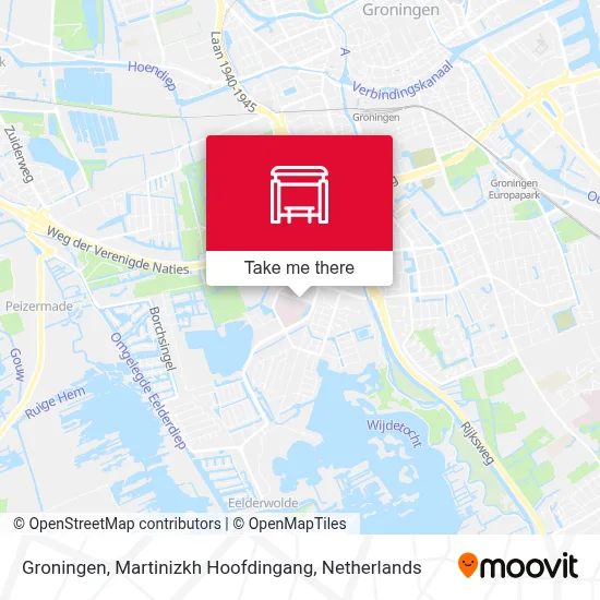 Groningen, Martinizkh Hoofdingang map