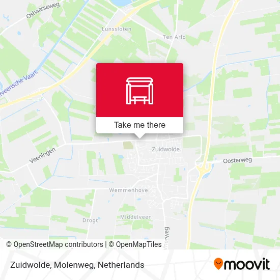 Zuidwolde, Molenweg map