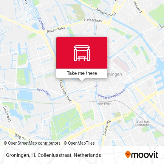 Groningen, H. Colleniusstraat map