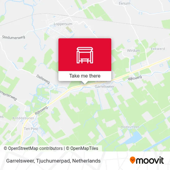 Garrelsweer, Tjuchumerpad map