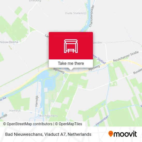 Bad Nieuweschans, Viaduct A7 map
