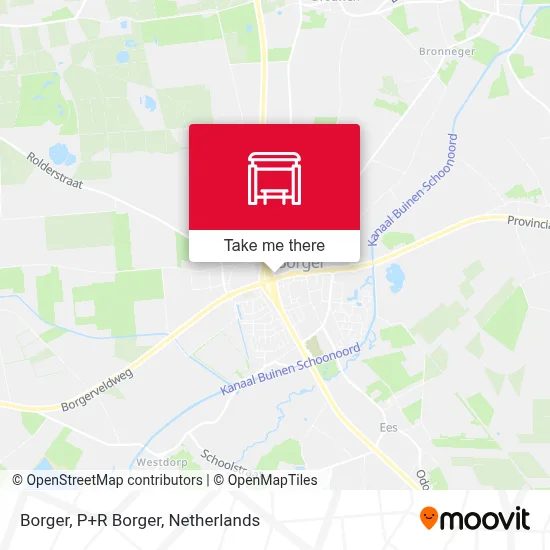 Borger, P+R Borger map